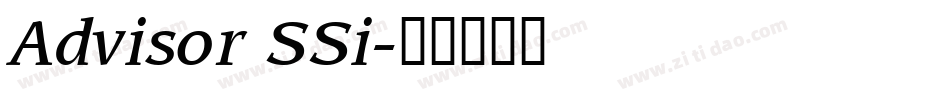 Advisor SSi字体转换